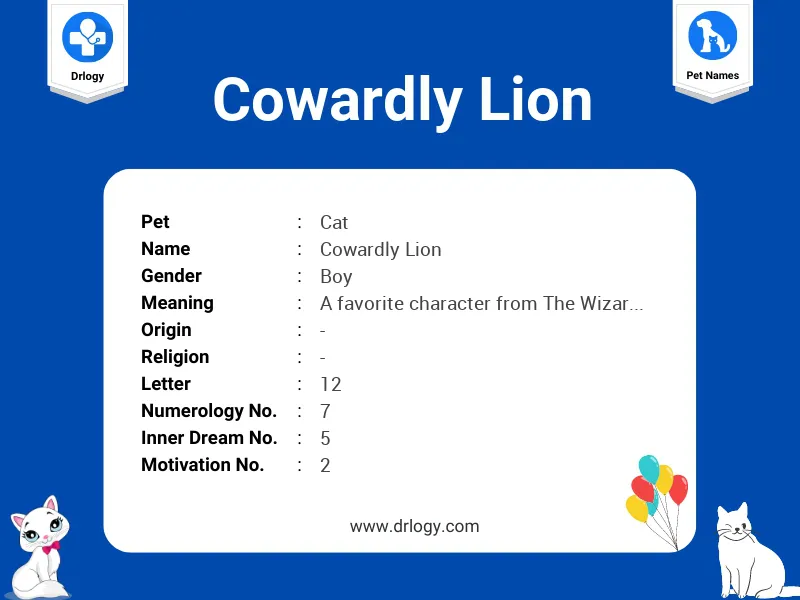 Cowardly Lion Name Meaning